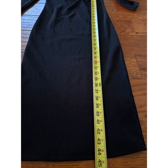 Zara Ottoman Knit Dress V Neck Ruched Front SZ XL - Picture 14 of 14